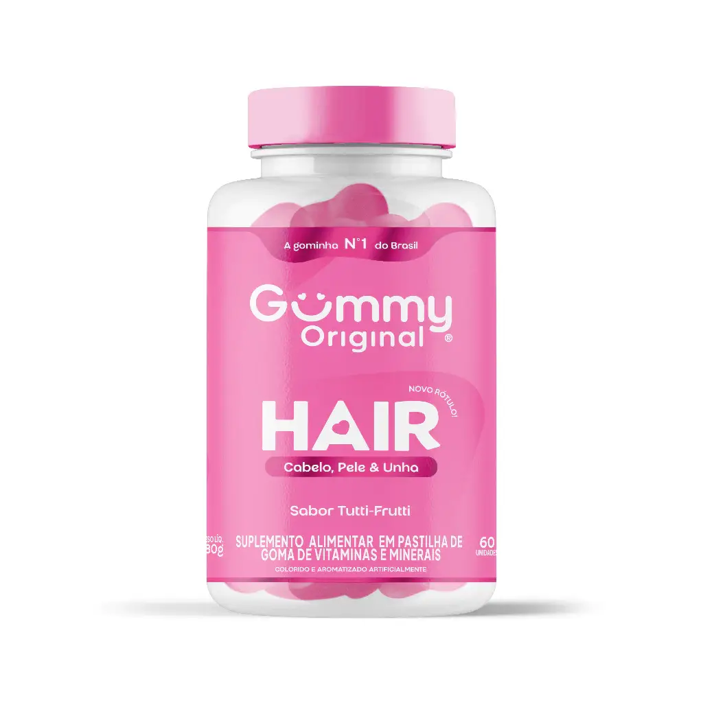 Gummy Original – Hair Suplemento Vitamina Para Cabelo E Unhas Em Goma