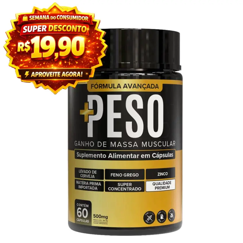 Suplemento + PESO Formula Aumenta Apetite Engordar Rápido + Massa Muscular – Produto Original
